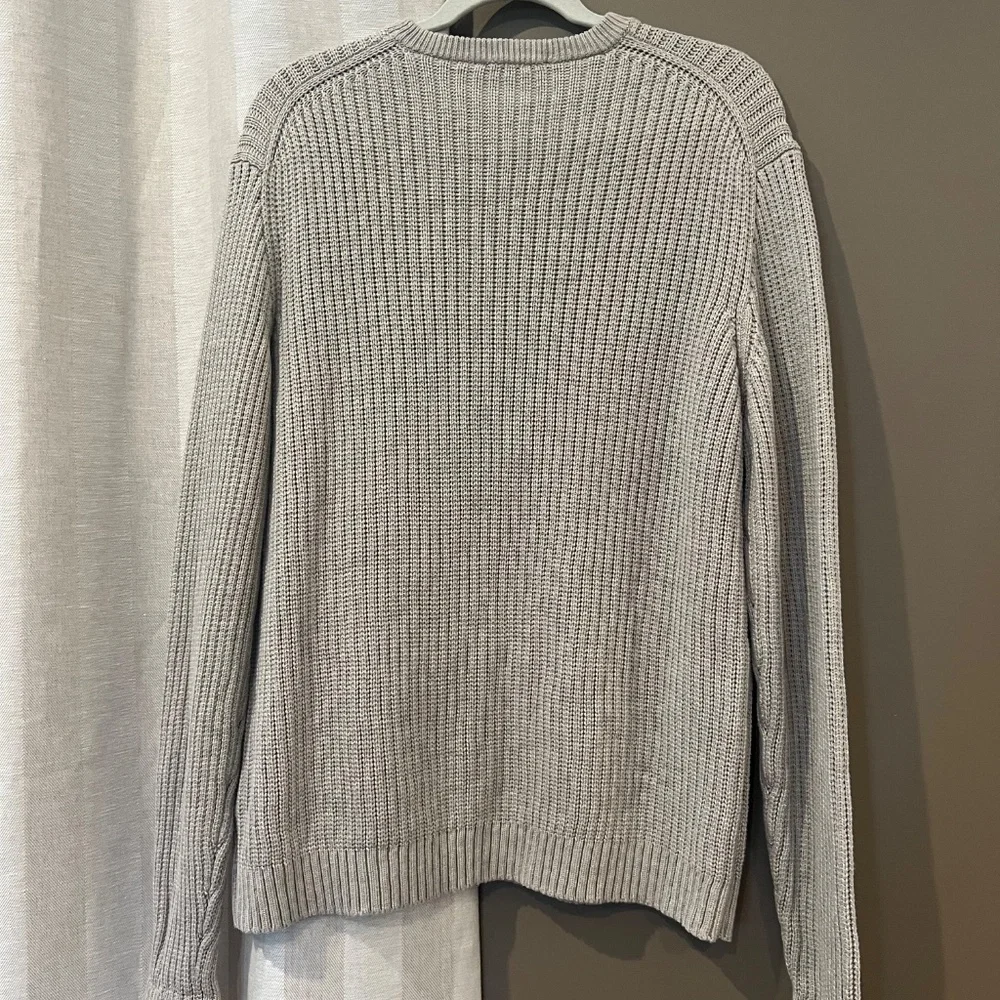 Vintage J. Crew Beige knit crew neck sweater, Preppy, Old Money, Size XL